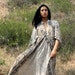 Earthy Goddess Indian Dress Vintage Cotton One of a Kind Circa 1960s 1970s