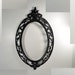 Vintage Oval Ornate Black Wall Frame