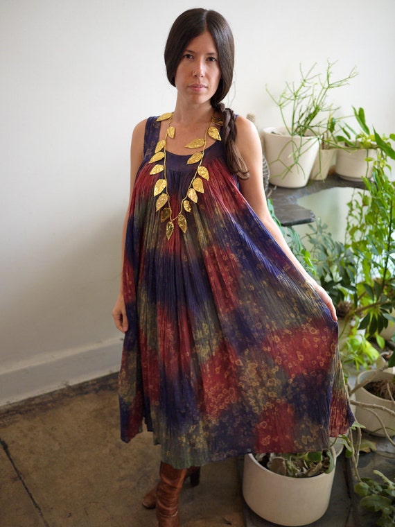 tie dye boho dress