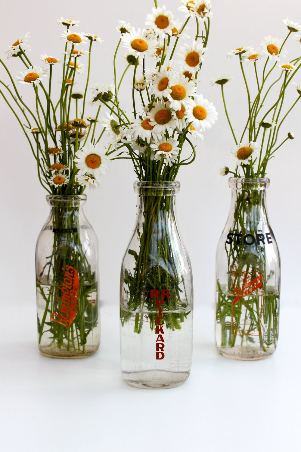 Vintage Glass Milk Bottles 11