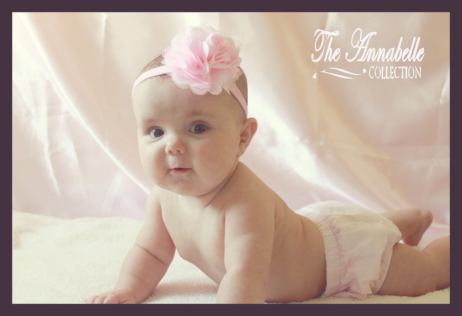 baby flower headband infant flower by annabellecollection baby headband satin tulle pink flower on by baby flower headband infant flower by annabellecollection baby headband satin tulle pink flower on by
