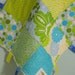 Baby Ribbon Blanket Tag Lovey "RIBbee" Boutique Patchwork Sensory Taggie Toy - Soft Minky Fleece Backing - Ready 2 Ship
