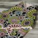 the PEANUT POD baby swaddle - a wrap blanket swaddler for newborn to 3 months - Super Soft & Cozy - Ready To Ship - Funky Gray Floral