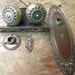 nice 1800s vintage antique victorian BRONZE DOORKNOB SET