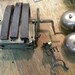 vintage antique 1894 WALL CRANK TELEPHONE parts bells magneto receiver holder