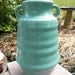 cool clean art DECO york pfaltzgraff swollen ribbed art POTTERY VASE free shipping