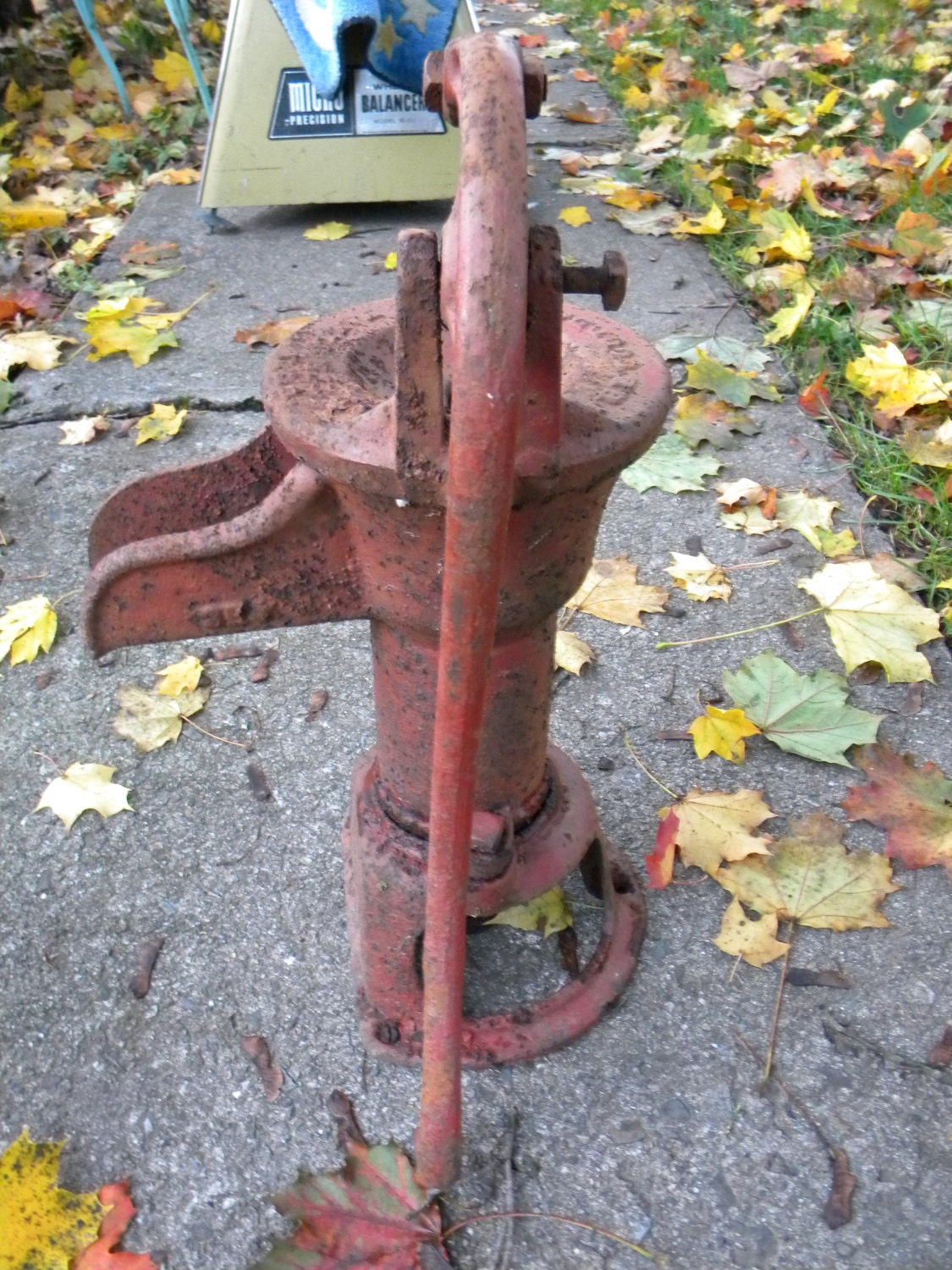 vintage antique CAST IRON garden hand well water gould PUMP
