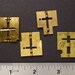 Vintage gold brass clock parts wheels gear cog for goggles sculpture jewelry industrial mixed media robotics Steampunk Art Supplies 2195