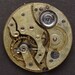 Antique Vintage gold engraved pocket watch movement brass silver watch parts gears wheels altered art jewelry Steampunk Art Supplies 2298