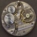 Steampunk Supplies Antique Vintage engraved pocket watch movement brass silver watch parts gears cogs wheels altered art jewelry 2312
