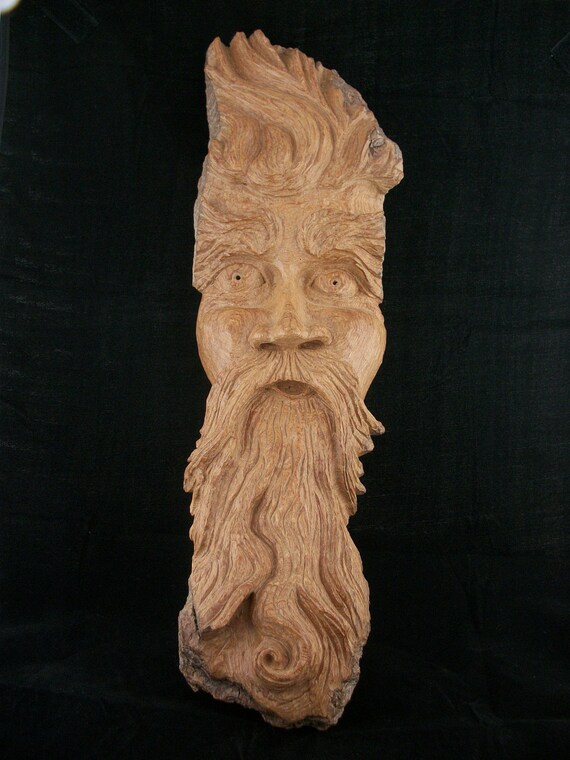 Tree Spirit Bark Carving By hand