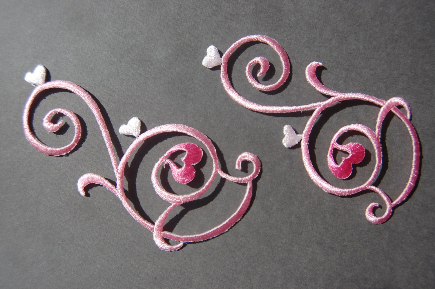 Heart Scroll Applique