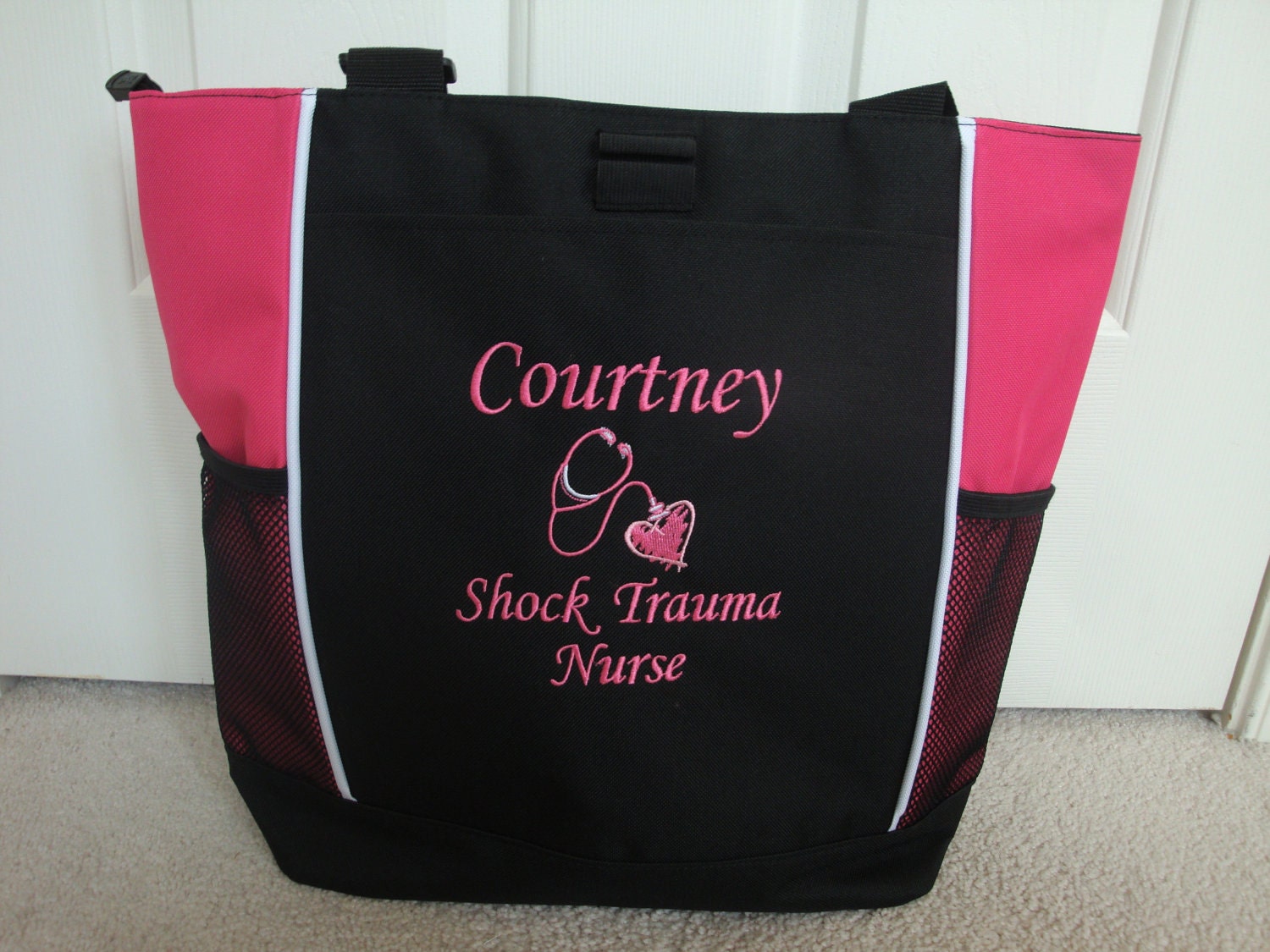 Tote Bag Personalized Nurse Nursing Midwife Doula by HTsCreations