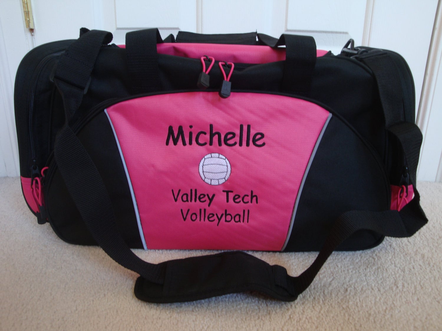 Duffel Bag Personalized Volleyball Team Sports by HTsCreations