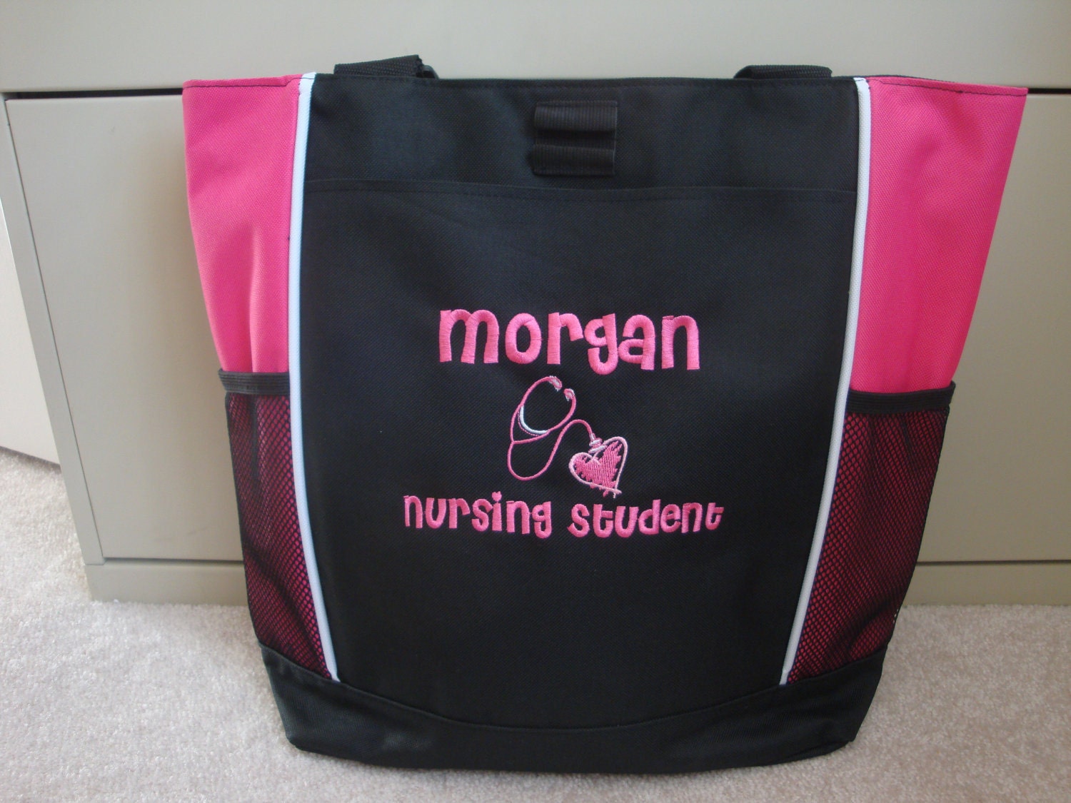 Tote Bag Personalized Nurse Nursing Midwife Doula by HTsCreations