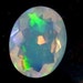 Ethiopian Welo Faceted Opal 9x7mm oval 1.10cts