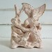 1950's Delicate Pink and Gold Planter, birds, Japan