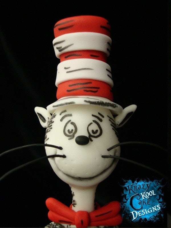Cat In The Hat Cake Topper
