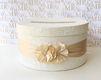 Elegant Wedding Card Box Money Box Card Holder- Custom Made to Order