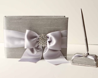 wedding guestbook/ sign in book and pen set