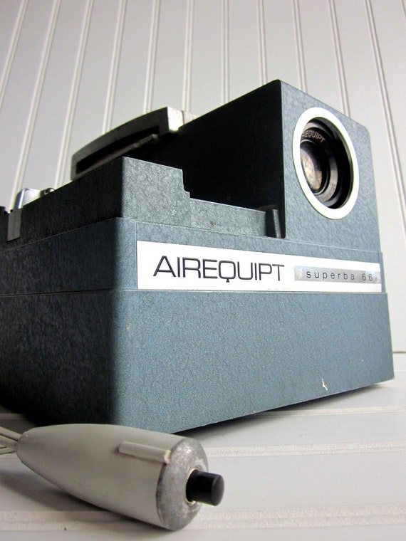 Vintage Slide Projector Airequipt Superba 66 Blue Slide