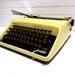 RESERVED for zxsuhail -- Vintage Typewriter Mustard Yellow Remington Quiet Riter Manual Typewriter Sperry Rand