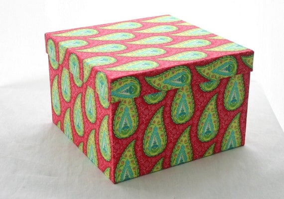 Large Square Decorative Box By Boxyboxes On Etsy