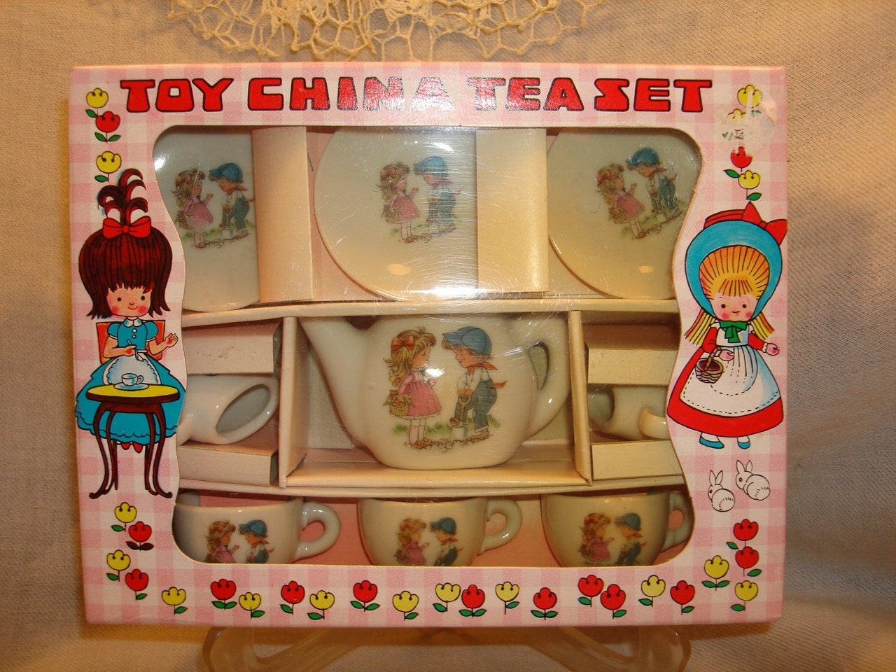 Vintage TOY CHINA TEA Set Nine Pieces Original Box by TimeTested