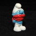 Vintage Shiver Smurf Figurine - Red Scarf