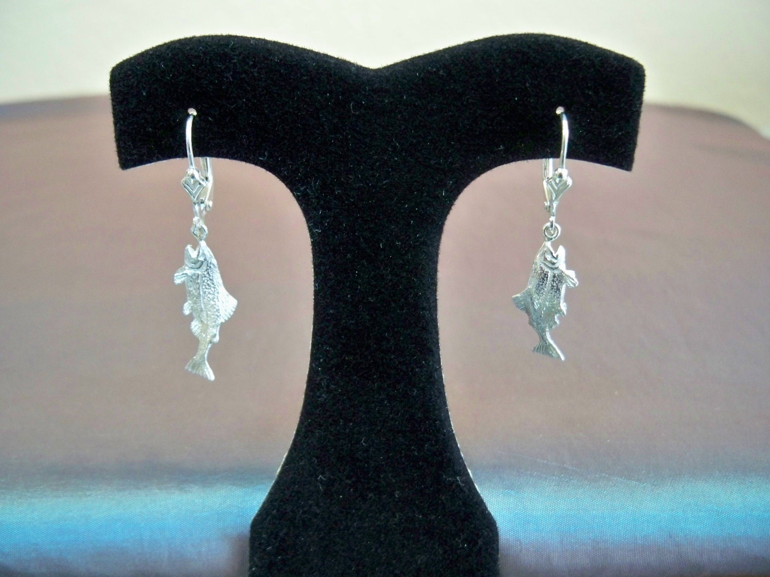 Sterling Silver Salmon Earrings by OctopusGardenNW on Etsy