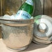 Hammered metal champagne bucket