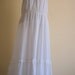 Easy breezy white maxi dress, by Elinette designs of Denmark, size 40, US 10-12.