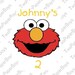 Elmo Color Personalize Stickers-Favors Labels, Party Favors Address Labels, Gift Tag Birthday Stickers
