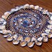 Crochet Doily--Blue and White-15 1/2" and Beautiful FREE SHIPPING
