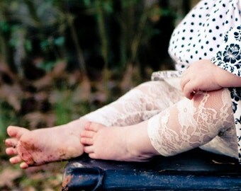 Baby Lace Leggings, Girls Lace Leggings, Toddler leggings, Lace Leggings, White Lace Leggings, Ivory Lace Leggings, Black Lace Leggings