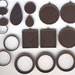 Chocolate Ox Brass Bezel and Pendant Findings, Assorted, Item07024