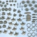 Assorted Charms And Stampings, Silverware Plated, Vintage, Item09072