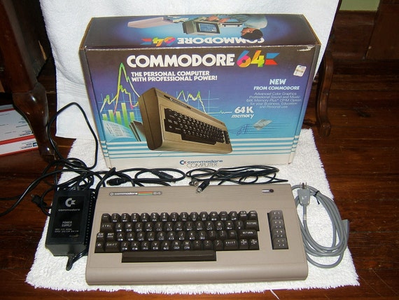 Original Commodore 64 Computer and 1541 Disk Drive in Original