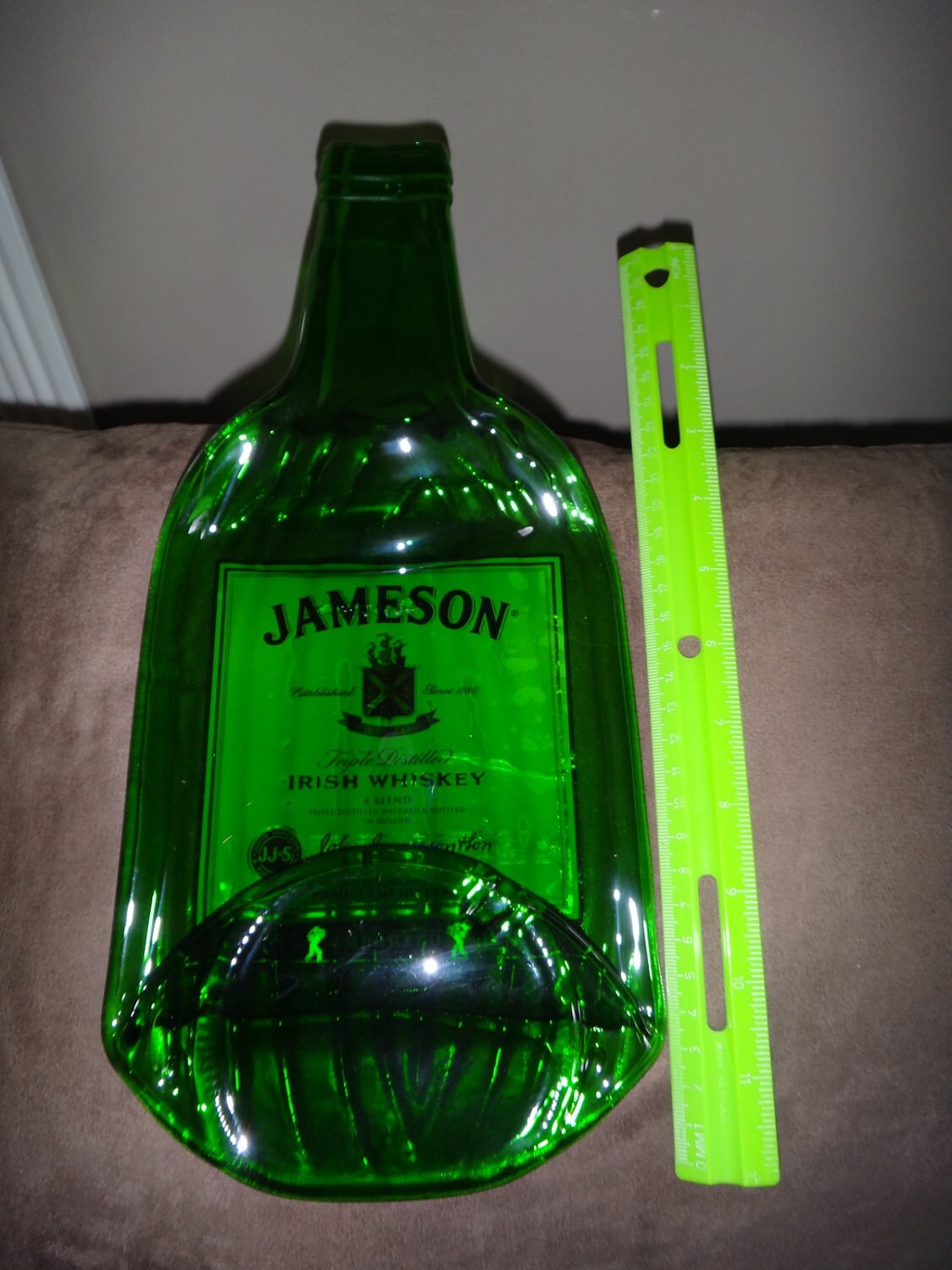 EXTRA LARGE BOTTLE of Jameson Irish Whiskey Melted into a