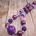 Purple passion bubblegum bead chunky necklace READY TO SHIP