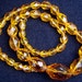 Vintage Czech Glass CRYSTAL Faceted Beads Topaz Color