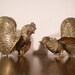 VINTAGE BRASS Fighting Cocks - Fighting Roosters