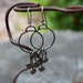 Circle The Moon - Sterling Dangle Earrings