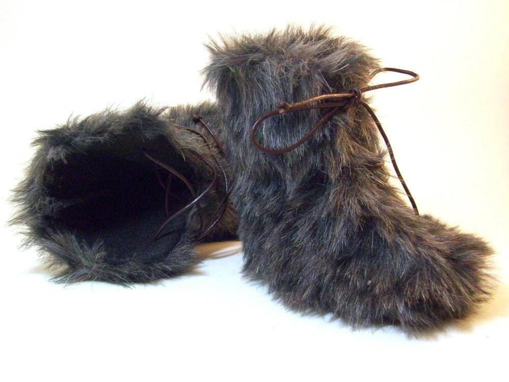 Fur Baby Booties Faux Fur Baby Boots