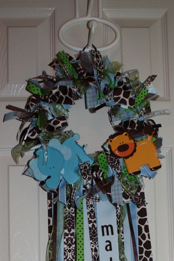 Items similar to Personalized Baby Boy Nursery/Hospital Door