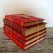 reserved for kellie - vintage red book collection from 1800s to 1940s
