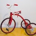 vintage cherry red children's tricycle