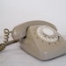 reserved for T&W - vintage rotary dial grey telephone PMG 801