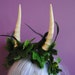 horns and ivy headdress