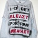 LARGE Ash Grey Harry Potter "I'd Get Sleazy for Ron Weasley" sweatshirt